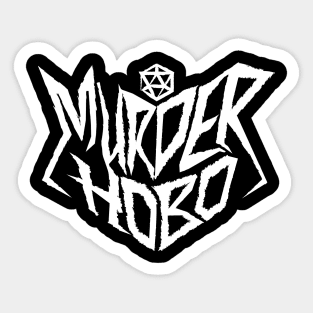 Murder Hobo DnD Metal Band Logo Sticker